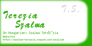 terezia szalma business card